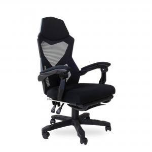 Кресло компьютерное Rolando черная сетка с подставкой для ног