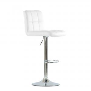 Барный стул Twofold Chrome белый