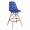 Барный стул Miso велюр синий