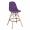 Барный стул Miso велюр фиолетовый
