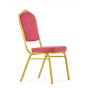 Стул банкетный Quadro каркас золото, красная ткань