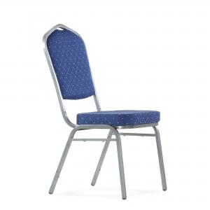 Стул банкетный Quadro каркас серый, синяя ткань
