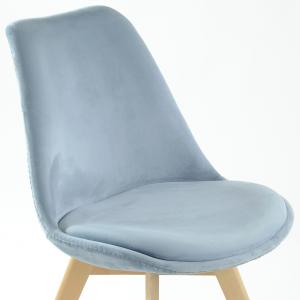 Стул Sephi велюр серо-голубой