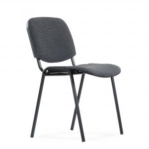 Стул ISO черный каркас, серая ткань