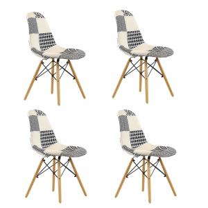 КОМПЛЕКТ СТУЛЬЕВ PATCHWORK BOX 4X