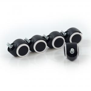 Набор прорезиненных колес под ламинат или паркет