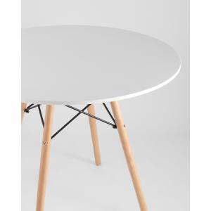 Обеденный стол EAMES DSW D90 белый
