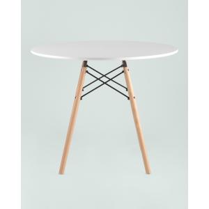 Обеденный стол EAMES DSW D90 белый