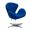 Кресло SWAN CHAIR синий кашемир