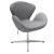Кресло SWAN CHAIR светло-серый матовый с эффектом состаренная кожа