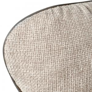 Лаунж кресло Hike светло-серый, экокожа, шенилл