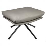 Оттоманка Hug светло-серый, экокожа