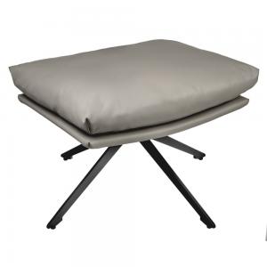 Оттоманка Hug светло-серый, экокожа