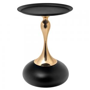 Кофейный столик Angel D40, чёрный, металл