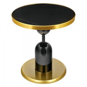 Кофейный столик Gloria D50, чёрный, металл, керамика