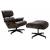 Кресло Eames Lounge  chair с оттоманкой коньячный