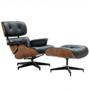 Кресло Eames Lounge  chair с оттоманкой черный