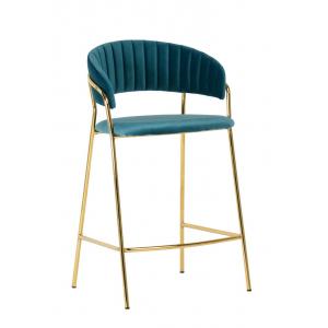 Стул полубарный Turin бирюзовый