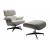Кресло Eames Lounge  chair с оттоманкой бежевый