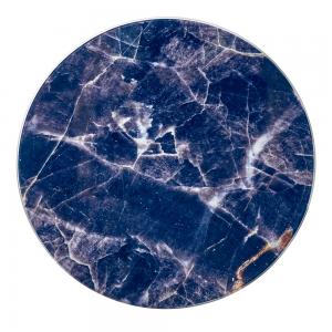 Набор кофейных столиков Tango темно-синий с ножками матовое золото, 2шт