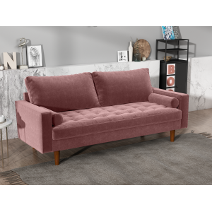 Диван Scott трехместный пыльно-розовый