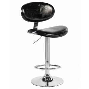 Барный стул Vince чёрный крокодил 