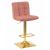 Барный стул Dominic Gold пудрово-розовый