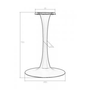 Подстолье обеденное Jim белое