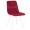 Дизайнерский стул Wing белые ножки, бордовый велюр