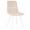 Дизайнерский стул Wing белые ножки, кремовый велюр 