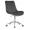 Стул-кресло Dorra Chrome, серый велюр