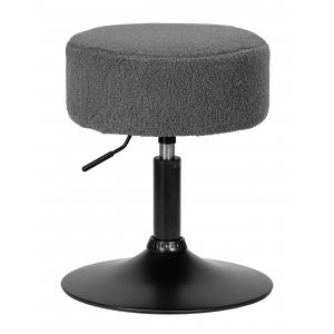 Полубарный стул Dandy Black, темно-серый букле