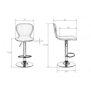 Стул барный ELISA (белый)