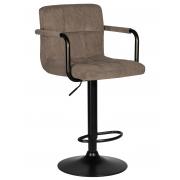 Стул барный Крюгер ARM Velvet Edition, какао вельвет