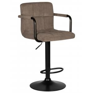 Стул барный Крюгер ARM Velvet Edition, какао вельвет