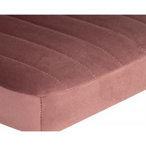 Стул барный Charly Gold, розовый велюр