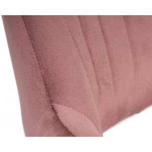 Стул барный Charly Gold, розовый велюр