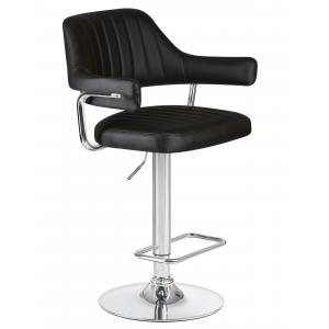 Стул барный Charly, чёрный экокожа