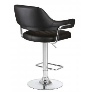 Стул барный Charly, чёрный экокожа
