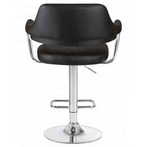 Стул барный Charly, чёрный экокожа