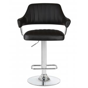 Стул барный Charly, чёрный экокожа