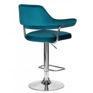 Стул барный Charly, морской волны велюр