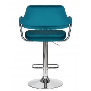 Стул барный Charly, морской волны велюр