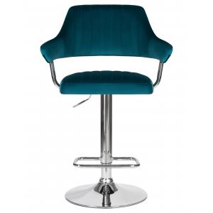 Стул барный Charly, морской волны велюр
