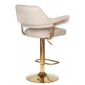 Стул барный Charly Gold Wool бежевый твид
