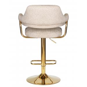 Стул барный Charly Gold Wool бежевый твид