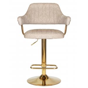 Стул барный Charly Gold Wool бежевый твид