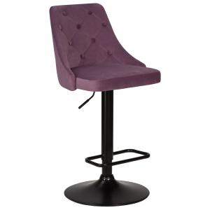 Стул барный Joseph Black пудрово-сиреневый велюр