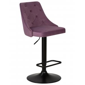 Стул барный Joseph Black пудрово-сиреневый велюр