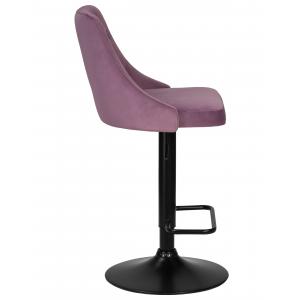 Стул барный Joseph Black пудрово-сиреневый велюр